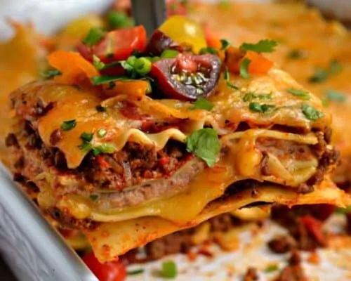 Mexican Lasagna Recipe | Small Town Woman