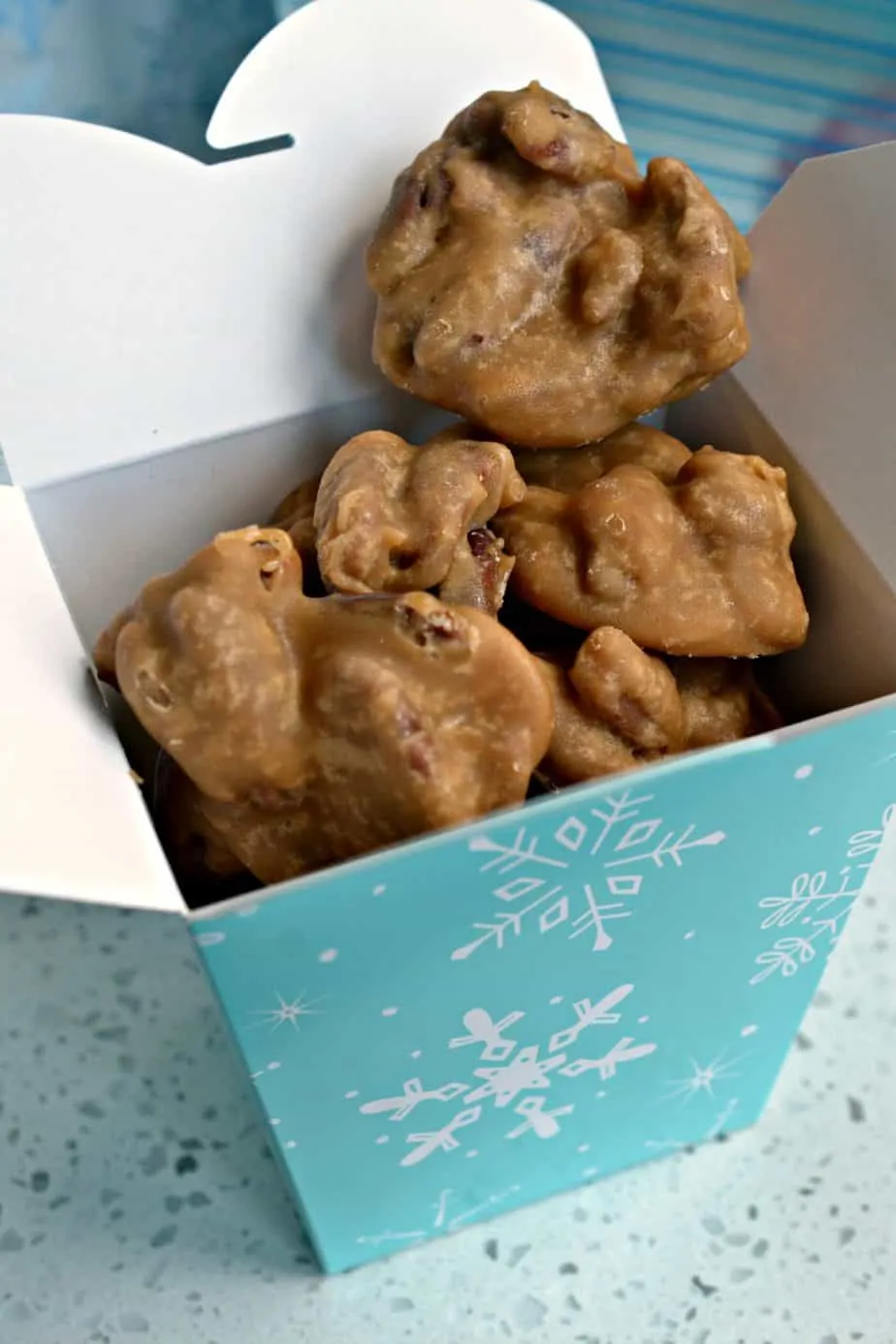 Southern Pecan Pralines are kind of a cross between a candy and a cookie with almost a fudge like texture.