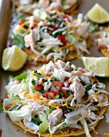 Easy Chicken Tostadas