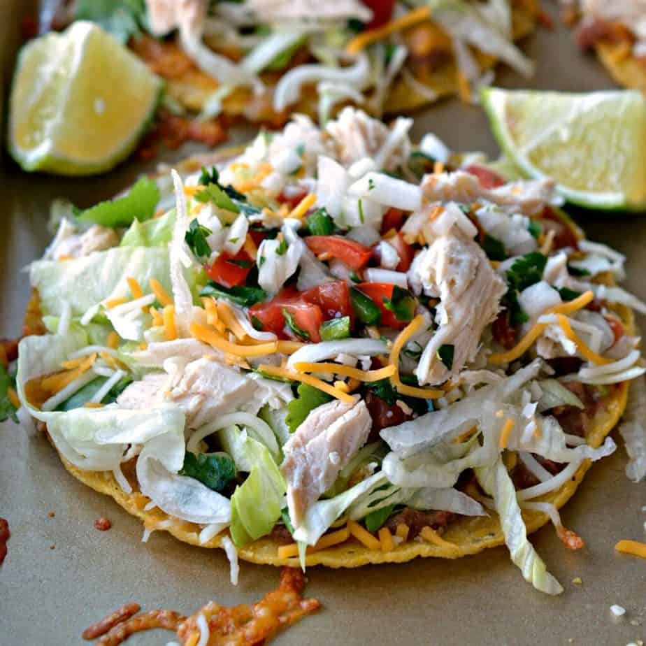 Chicken Tostadas