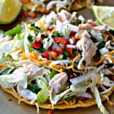 Chicken Tostadas