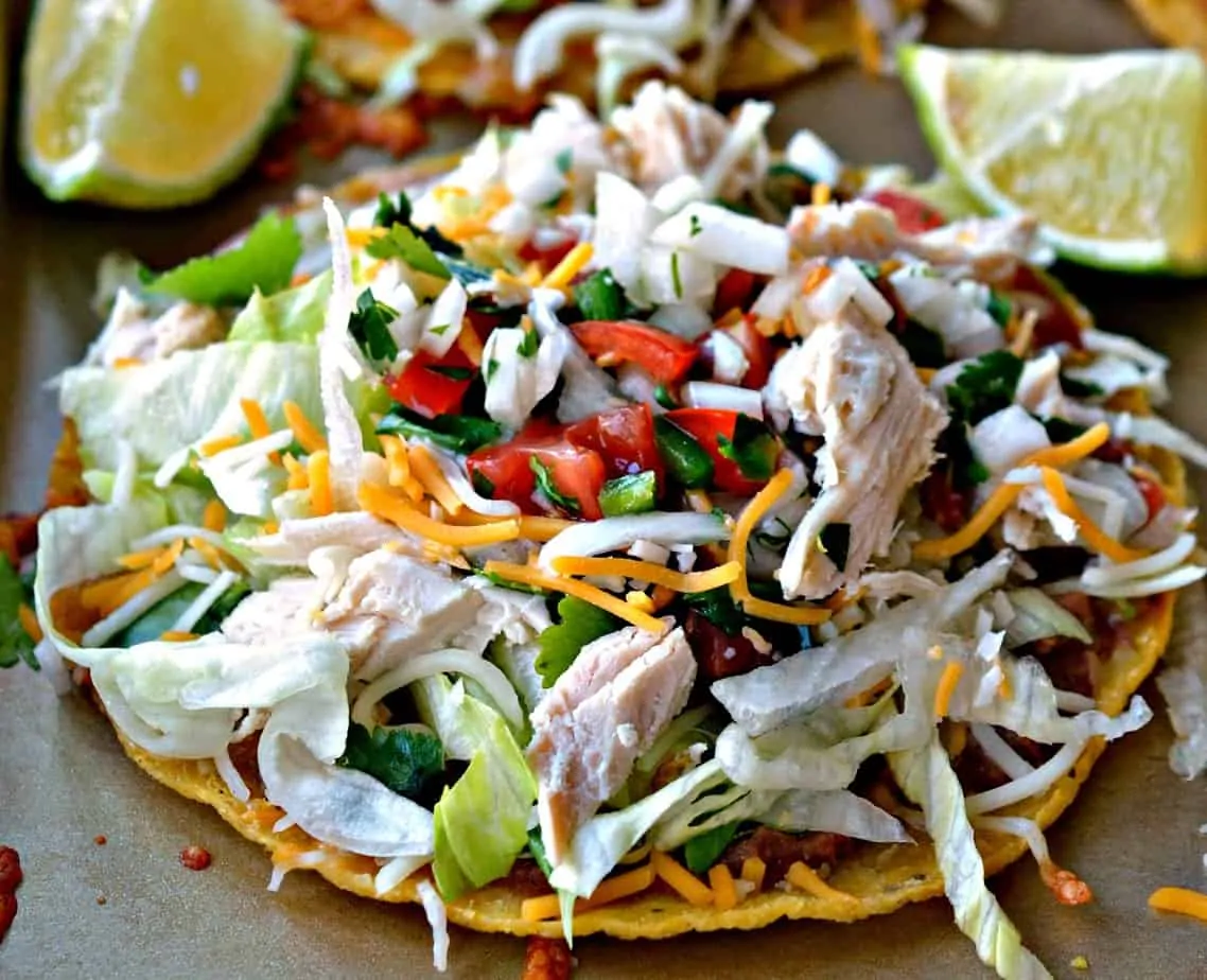 Chicken Tostadas