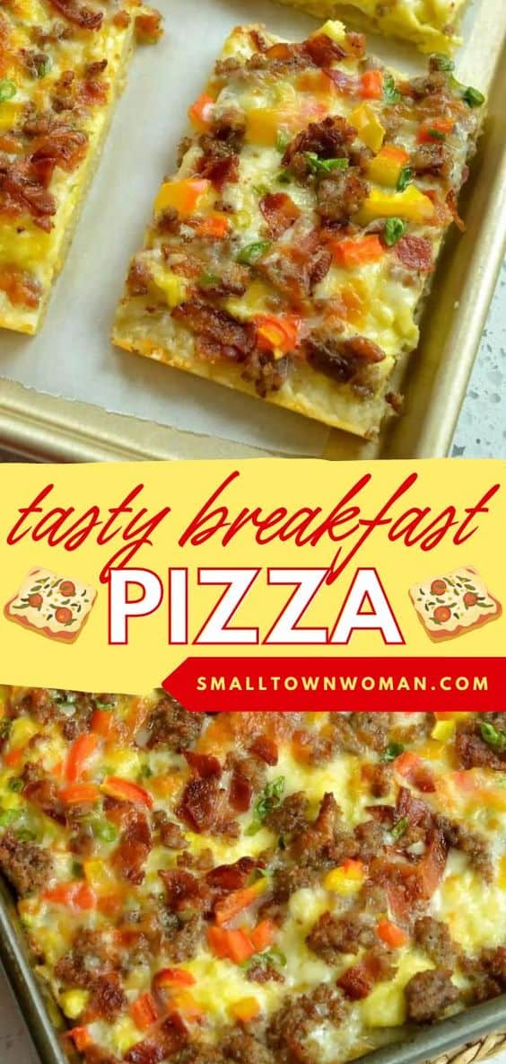Loaded Breakfast Pizza | Small Town Woman