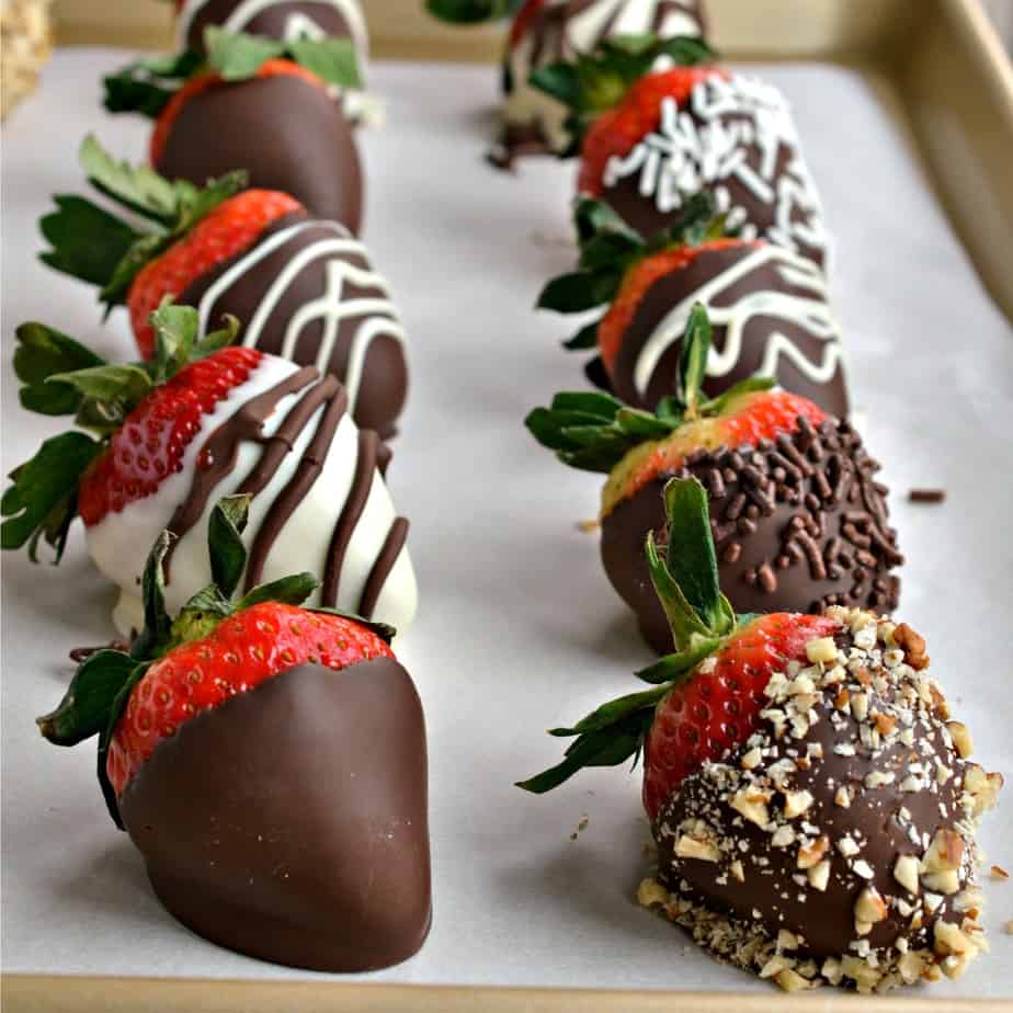 Homemade Chocolate Covered Strawberries are so incredibly easy to make and one of my favorite Valentine's Day treats.
