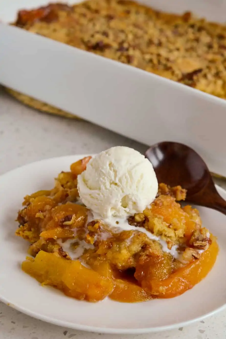 This Peach Dump Cake is made with fresh or frozen peaches giving it spectacular flavor and texture.