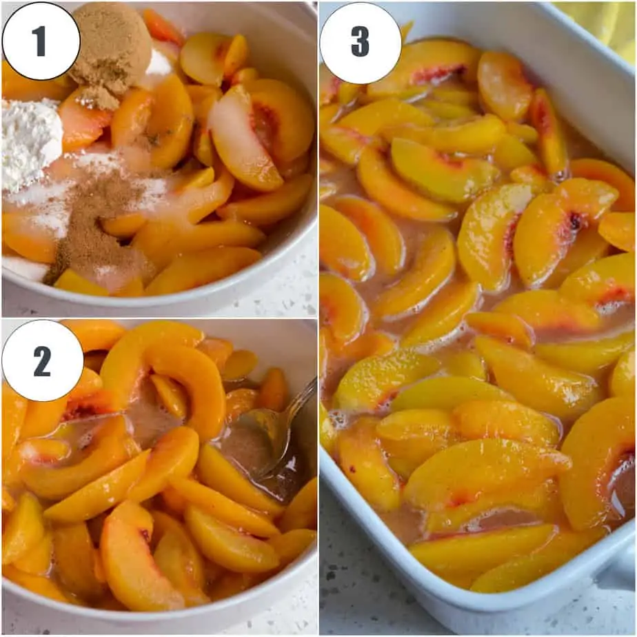 How to make a Peach Dump Cake