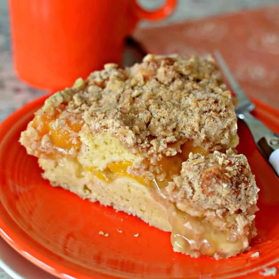 Peach Sour Cream Coffee Cake