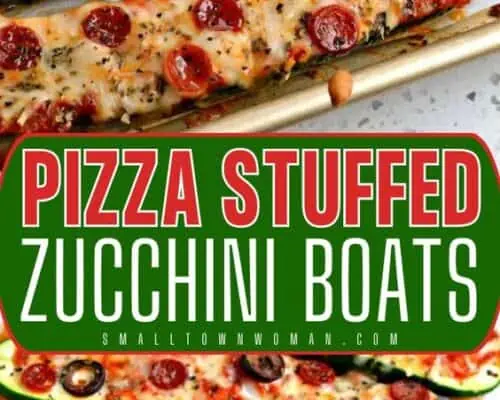 Pizza Stuffed Zucchini Boats