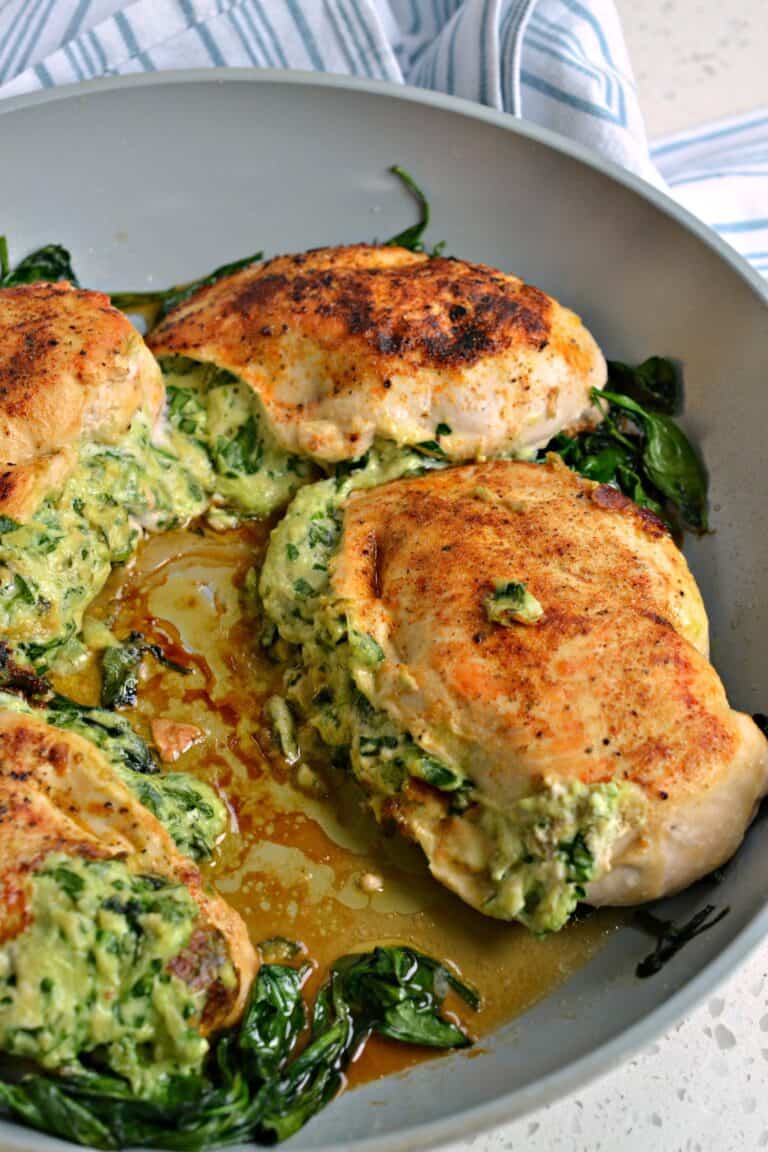 Spinach stuffed chicken breasts elegant yet easy 