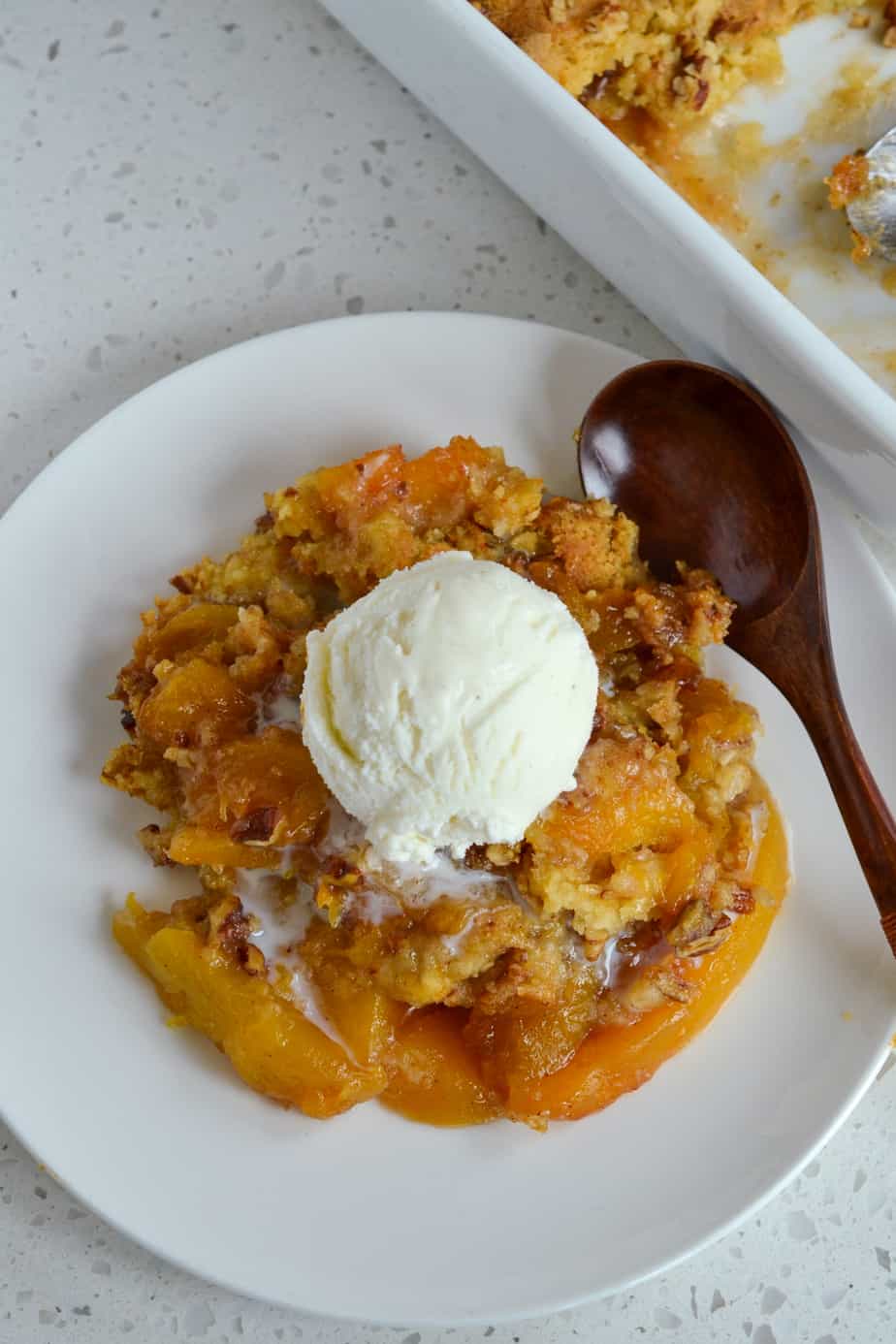 Allrecipes Peach Dump Cake - Peach Dump Cake Recipe Allrecipes _ Dump all the juice from both cans over the peach pieces in the pan.