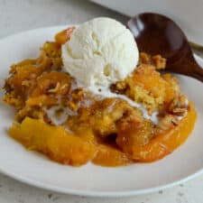 Peach Dump Cake