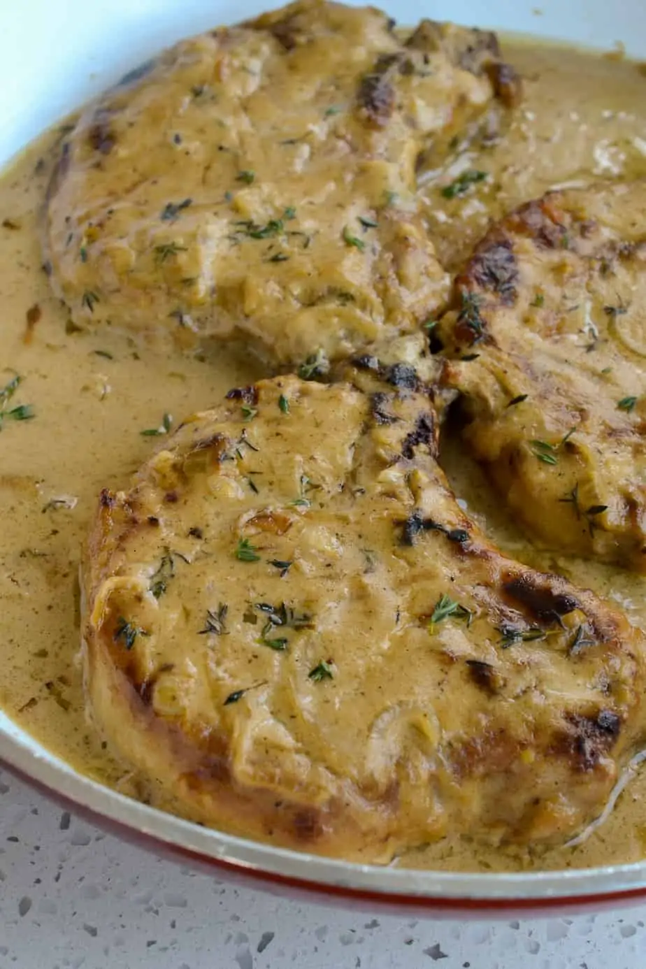 This is the ultimate southern comfort meal with rich, hearty flavors that everyone loves. Serve it with the sauce ladled over mashed potatoes, rice, cauliflower mash, or egg noodles with fresh corn, green beans, or even Creamed Peas with Pearl Onions.