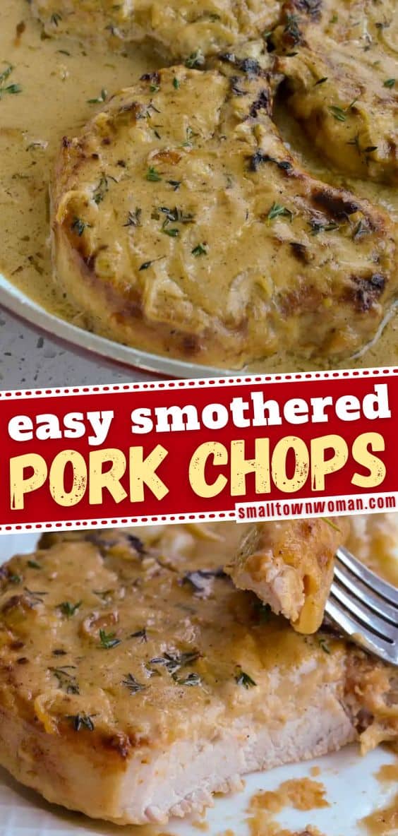 Smothered Pork Chops | Small Town Woman