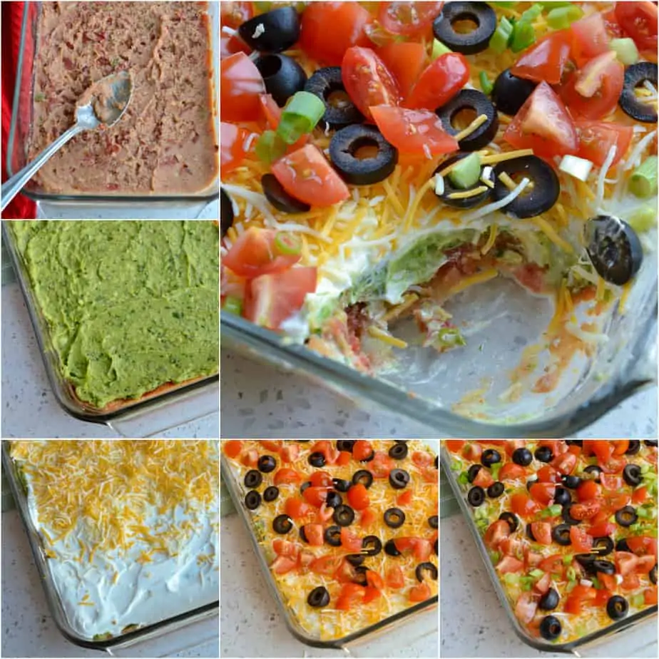 7 layer dip has seven delicious and easy layers. 