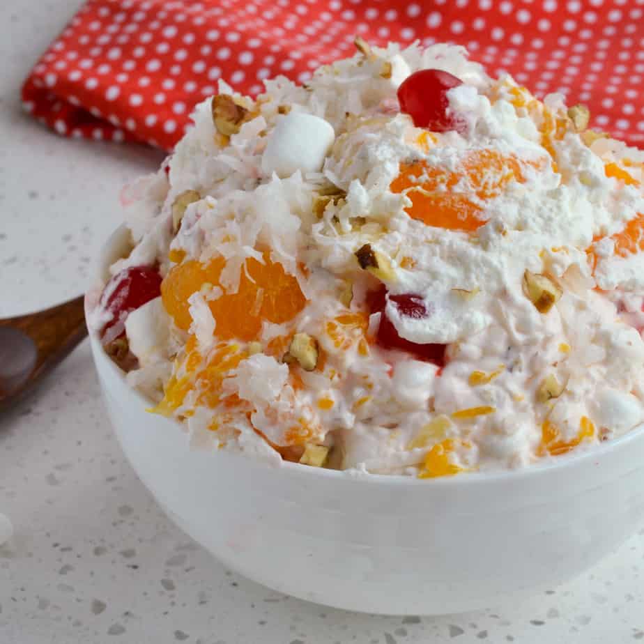 Easy Ambrosia Salad without Cool Whip | Small Town Woman