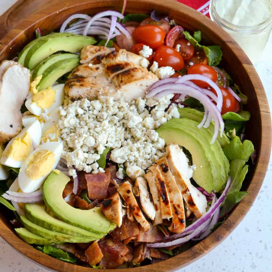 Spring Mix Cobb Spring Mix Salad - Small Town Woman