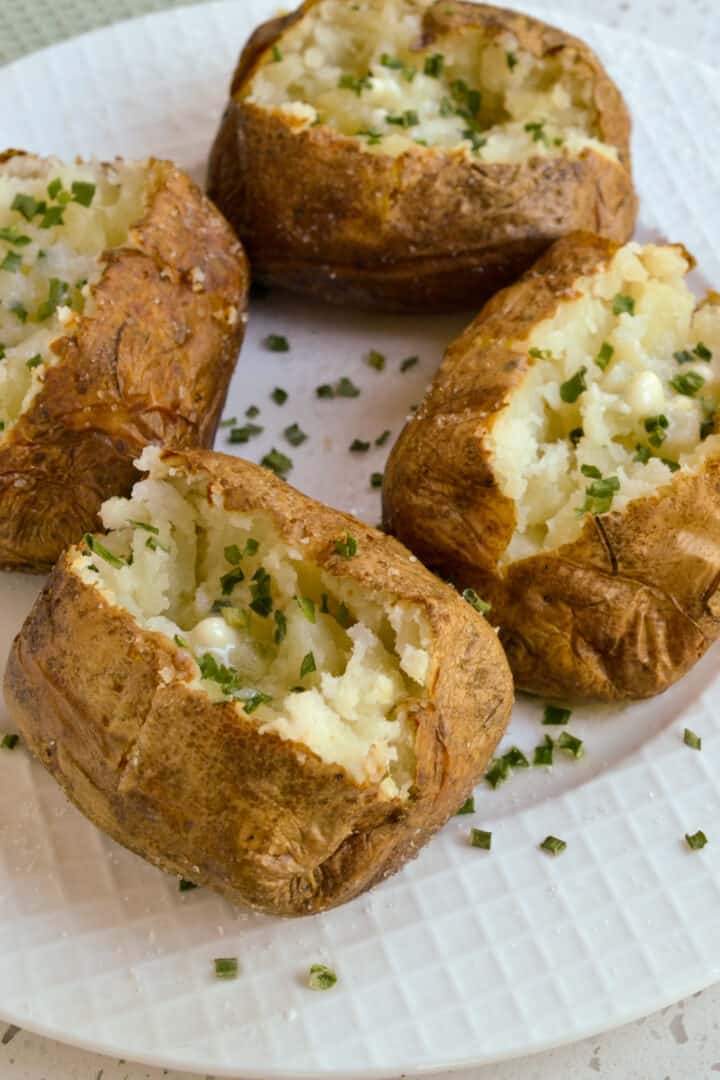 Air Fryer Baked Potatoes - Small Town Woman