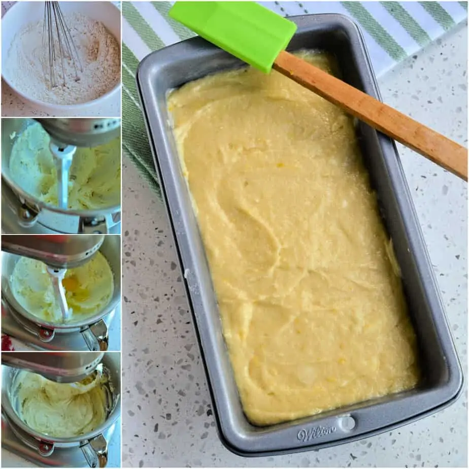The steps to making lemon loaf