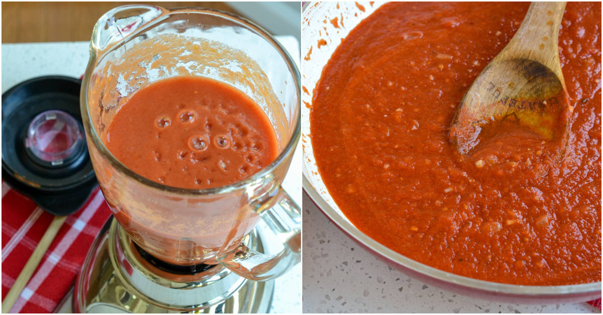 There are just a couple of easy steps to making pomodoro sauce. 