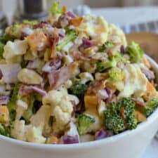 Broccoli Cauliflower Salad-image
