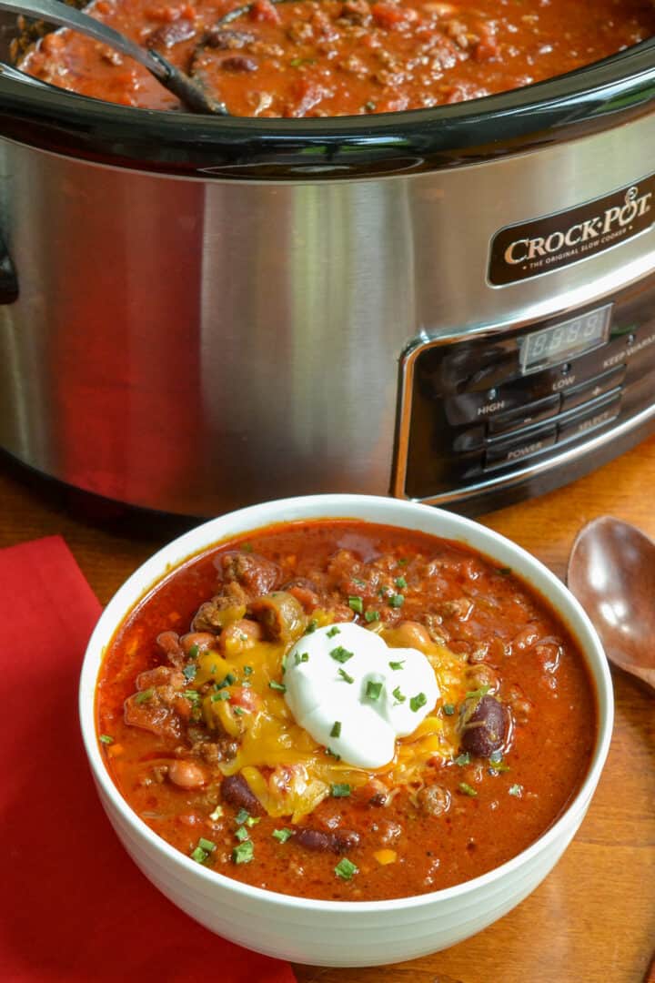 Easy Crock Pot Chili Recipe Small Town Woman