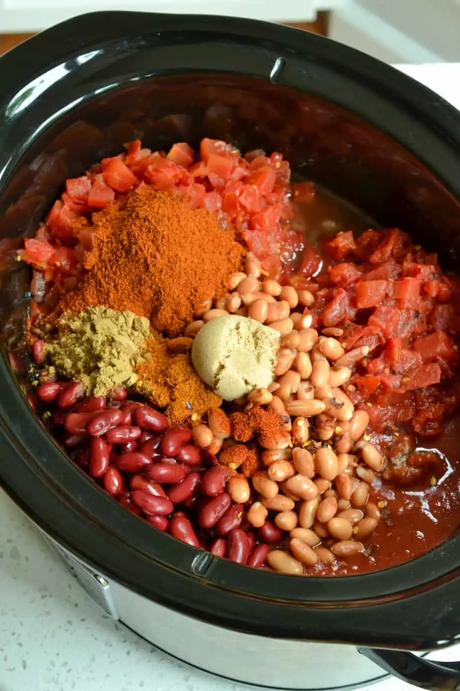 The ingredients to make Crock Pot Chili