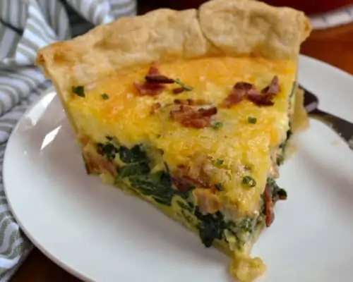 Spinach Bacon Quiche