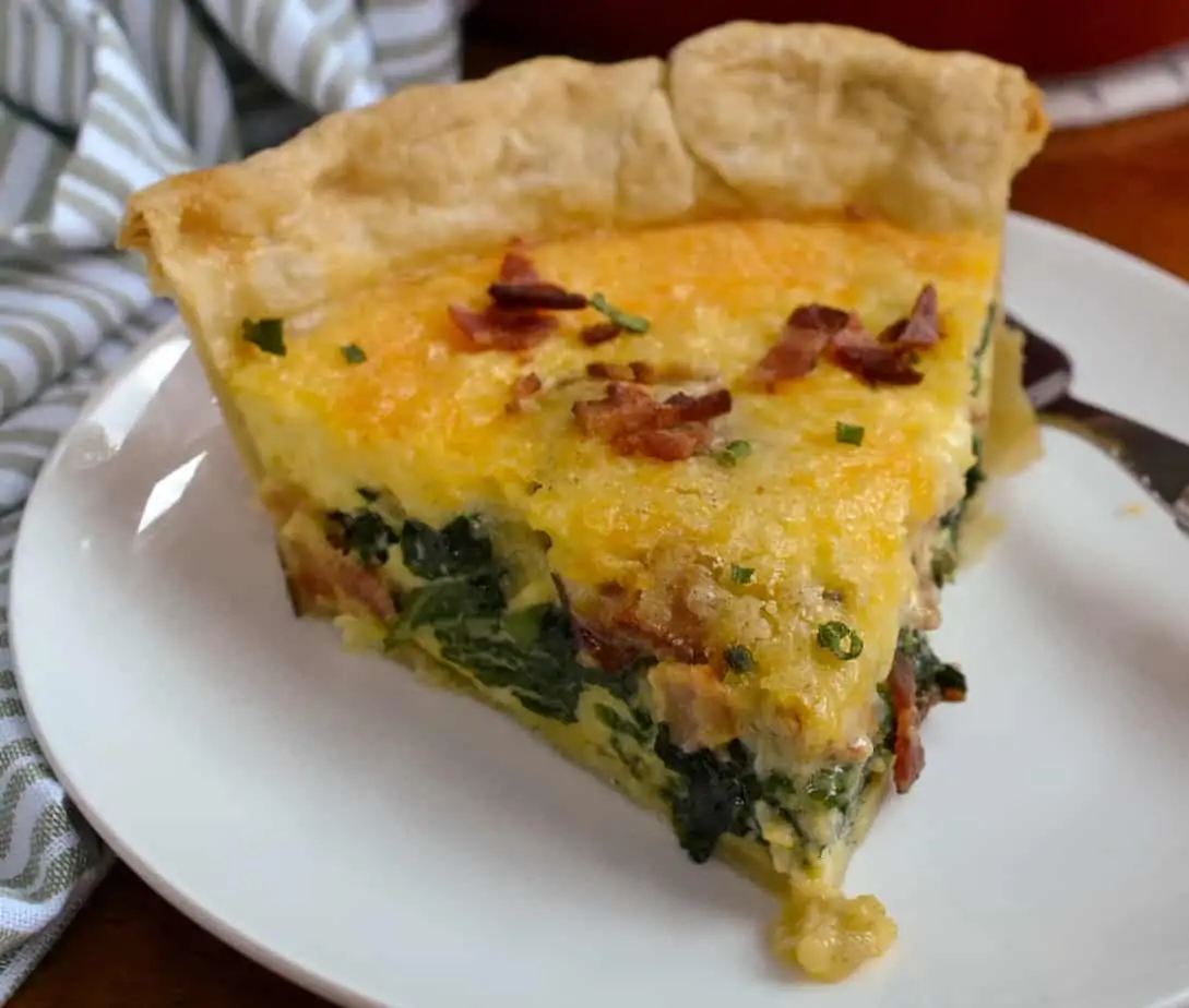 Spinach Bacon Quiche