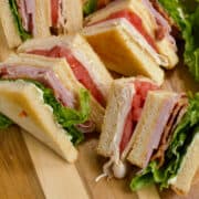 Classic Quartered Club Sandwich