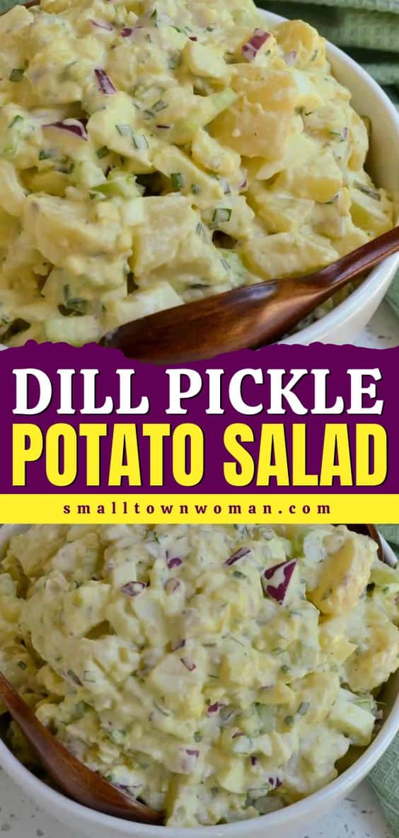 Grandma's Dill Pickle Potato Salad Small Town Woman