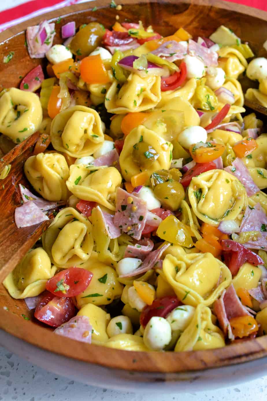 Italian Tortellini Pasta Salad Small Town Woman