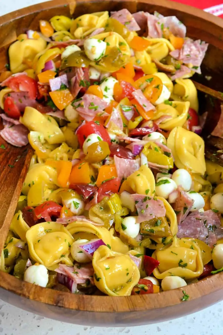 Tortellini Pasta Salad with Italian Dressing