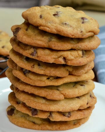 Thin Crispy Chocolate Chip Cookies