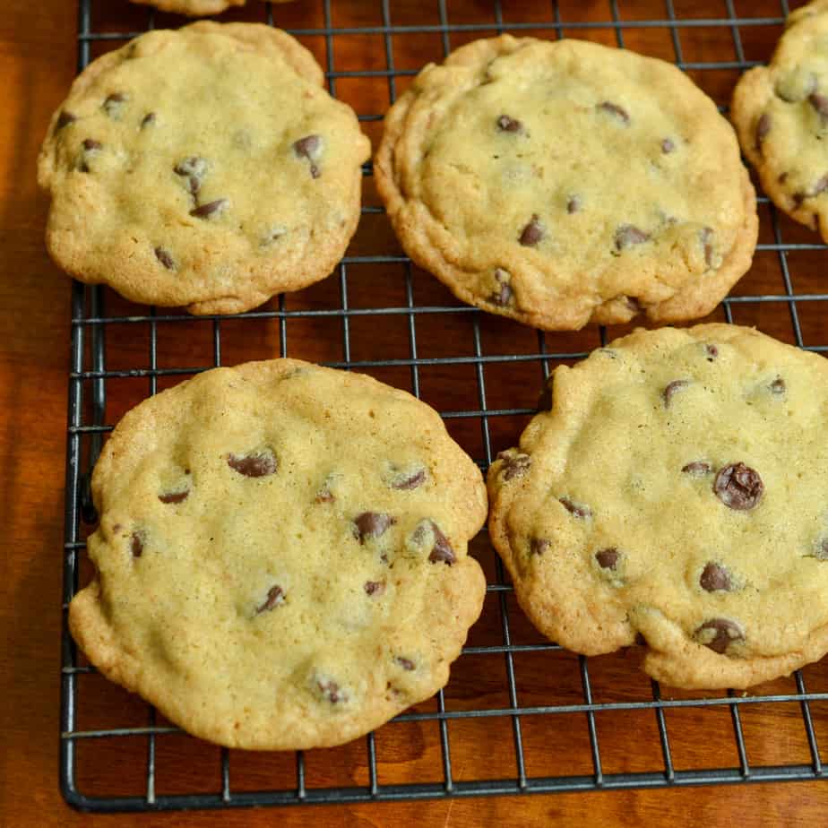 Thin Crispy Chocolate Chip Cookies - Small Town Woman