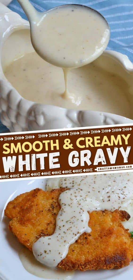 Easy Country Style White Gravy | Small Town Woman