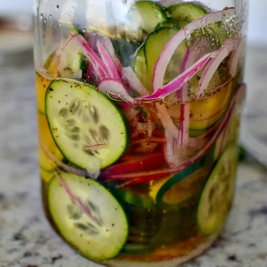 Marinated Cucumbers and Onions