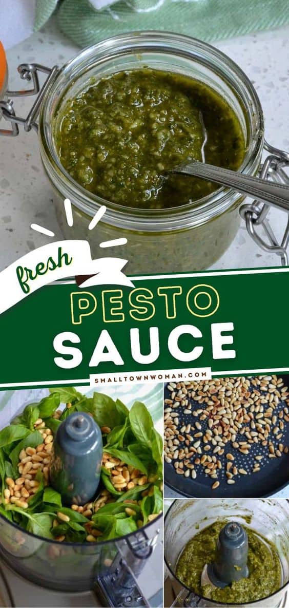 Fresh Pesto Sauce | Small Town Woman
