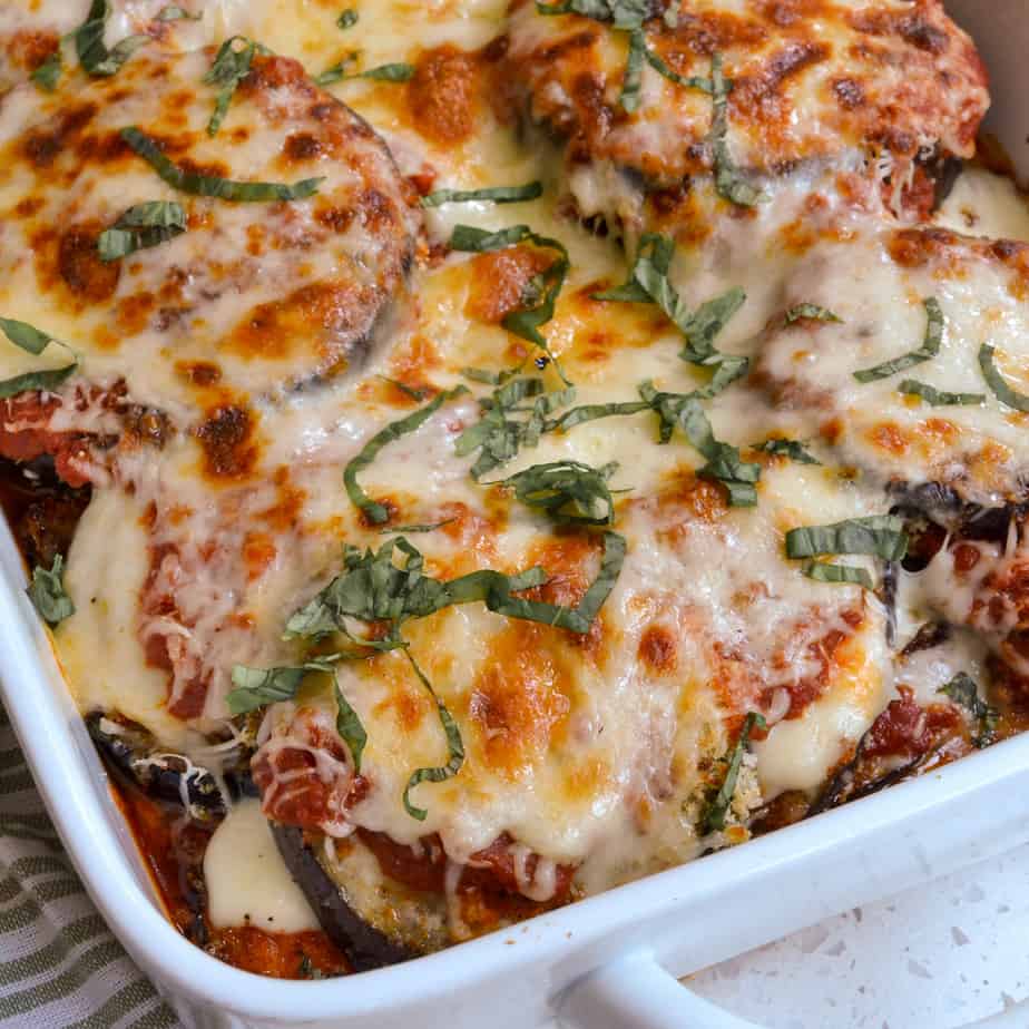 Eggplant Parmesan (Pan Fried or Baked)