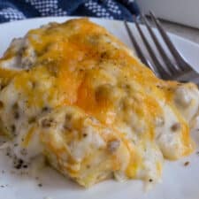 Biscuits and Gravy Breakfast Casserole-image