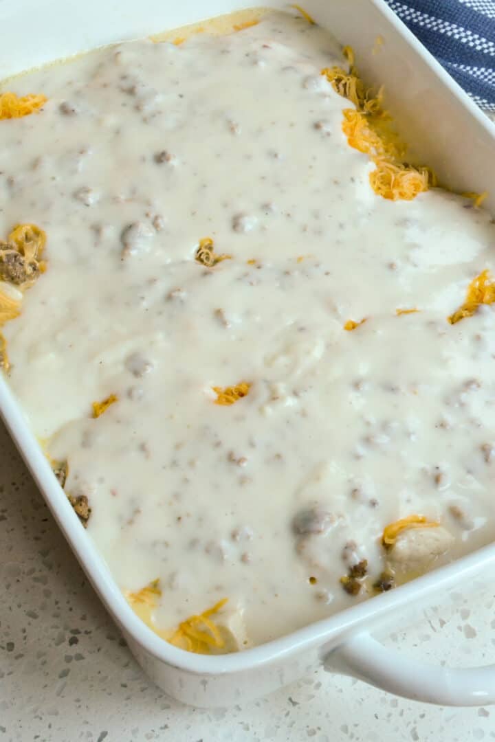 Biscuits and Gravy Casserole Small Town Woman