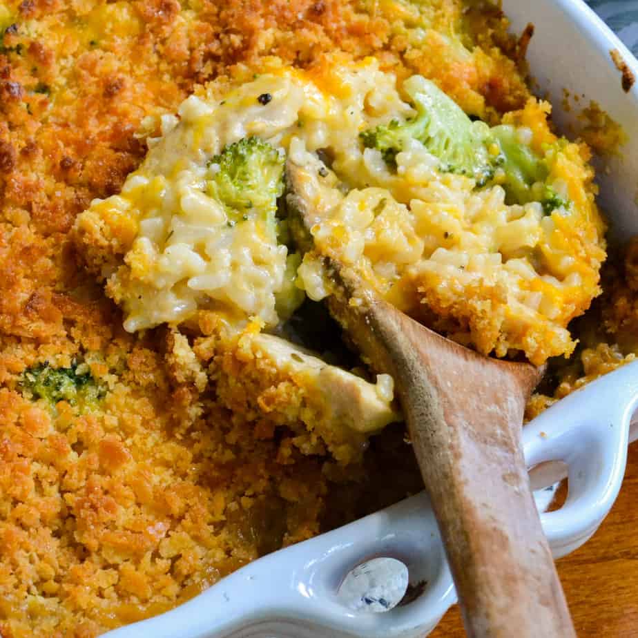 Chicken Broccoli Rice Casserole - Small Town Woman