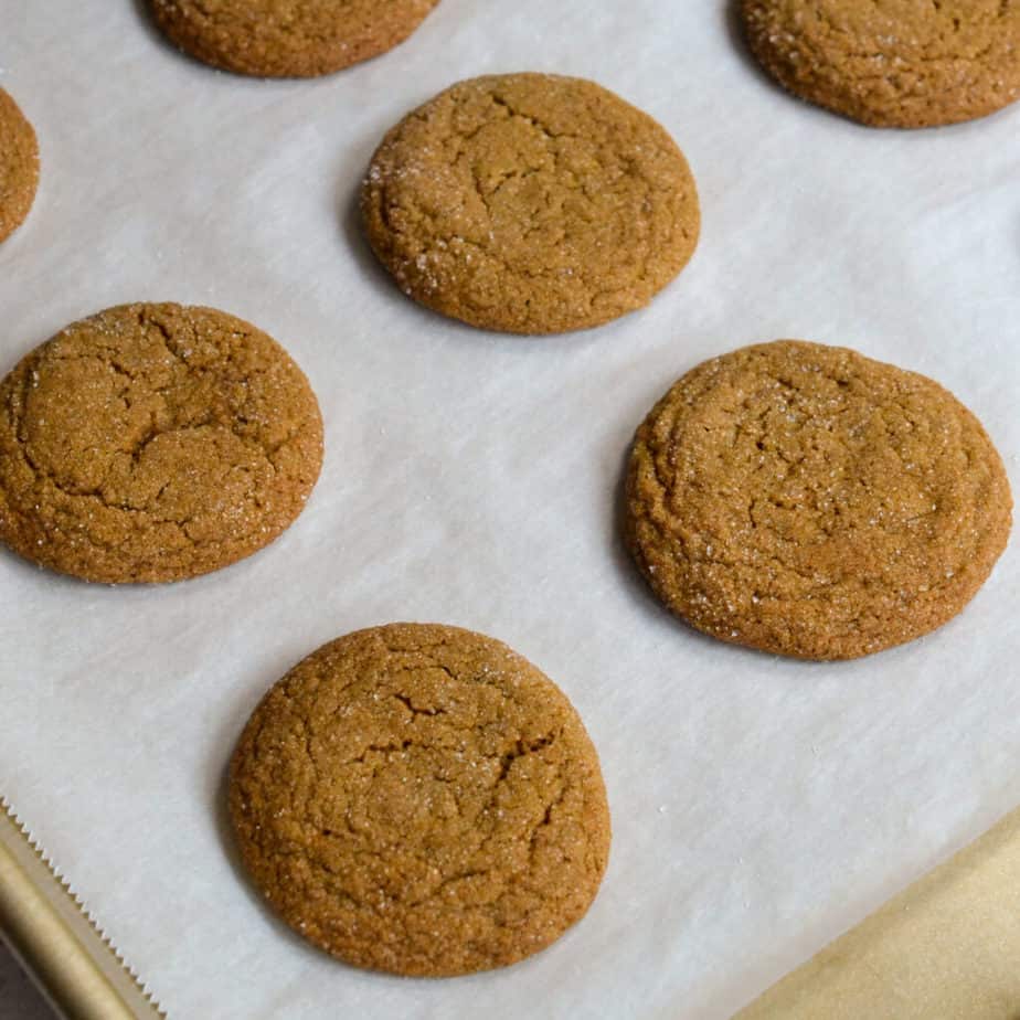 Soft and Chewy Molasses Cookies