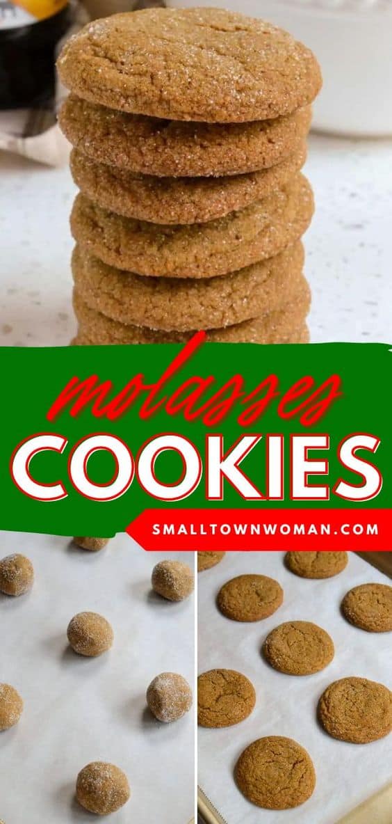 Soft and Chewy Molasses Cookies Small Town Woman