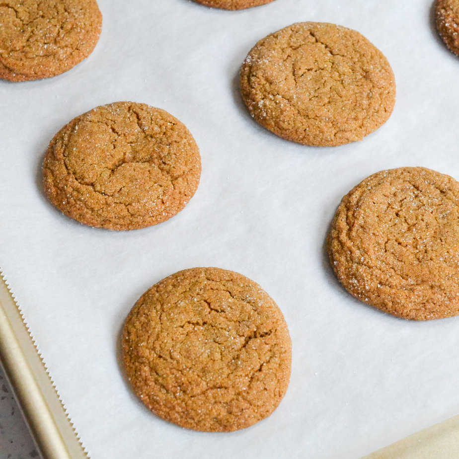 Soft and Chewy Molasses Cookies