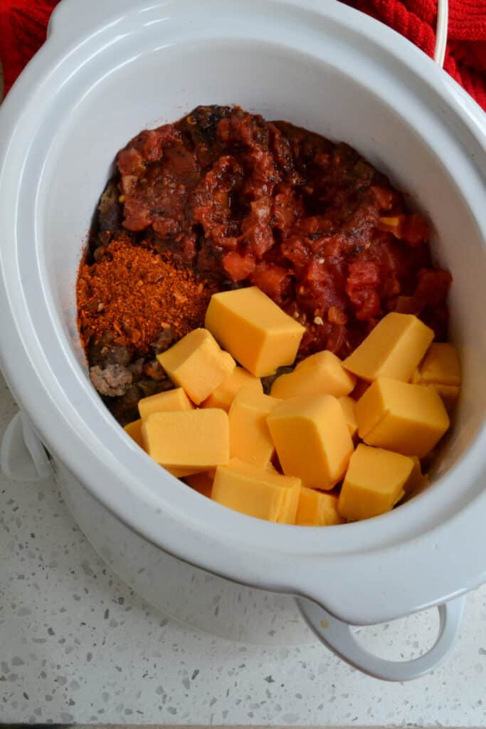 Place everything in the crock pot on high for about 2 hours. 