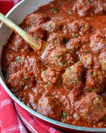 Baked Meatballs with Marinara