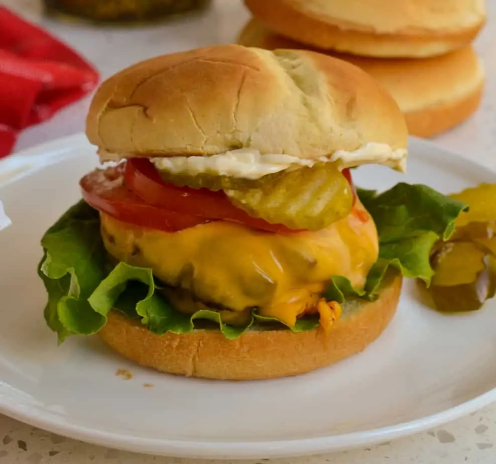 Air Fryer Burgers