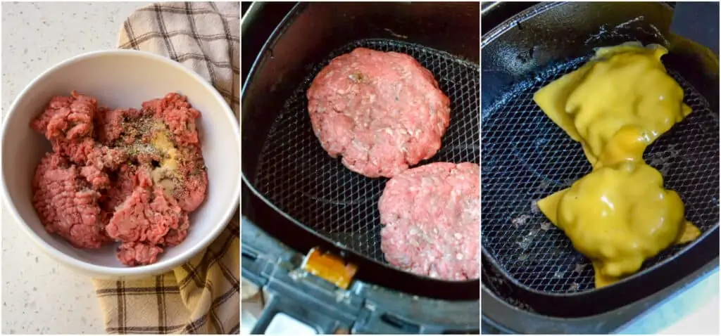 How to make hamburgers in the air fryer. 