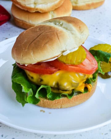 Air Fryer Hamburgers