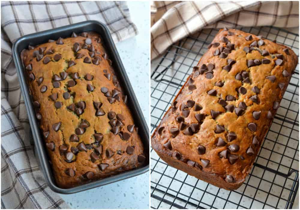 How to make banana bread with chocolate chips